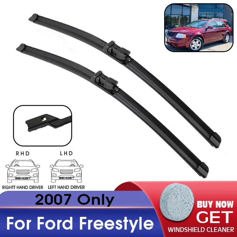 

Car Wiper Blade Front Window Windshield Rubber Refill Wiper For Ford Freestyle 2007 Only LHD / RHD 24"+20" Car Accessories
