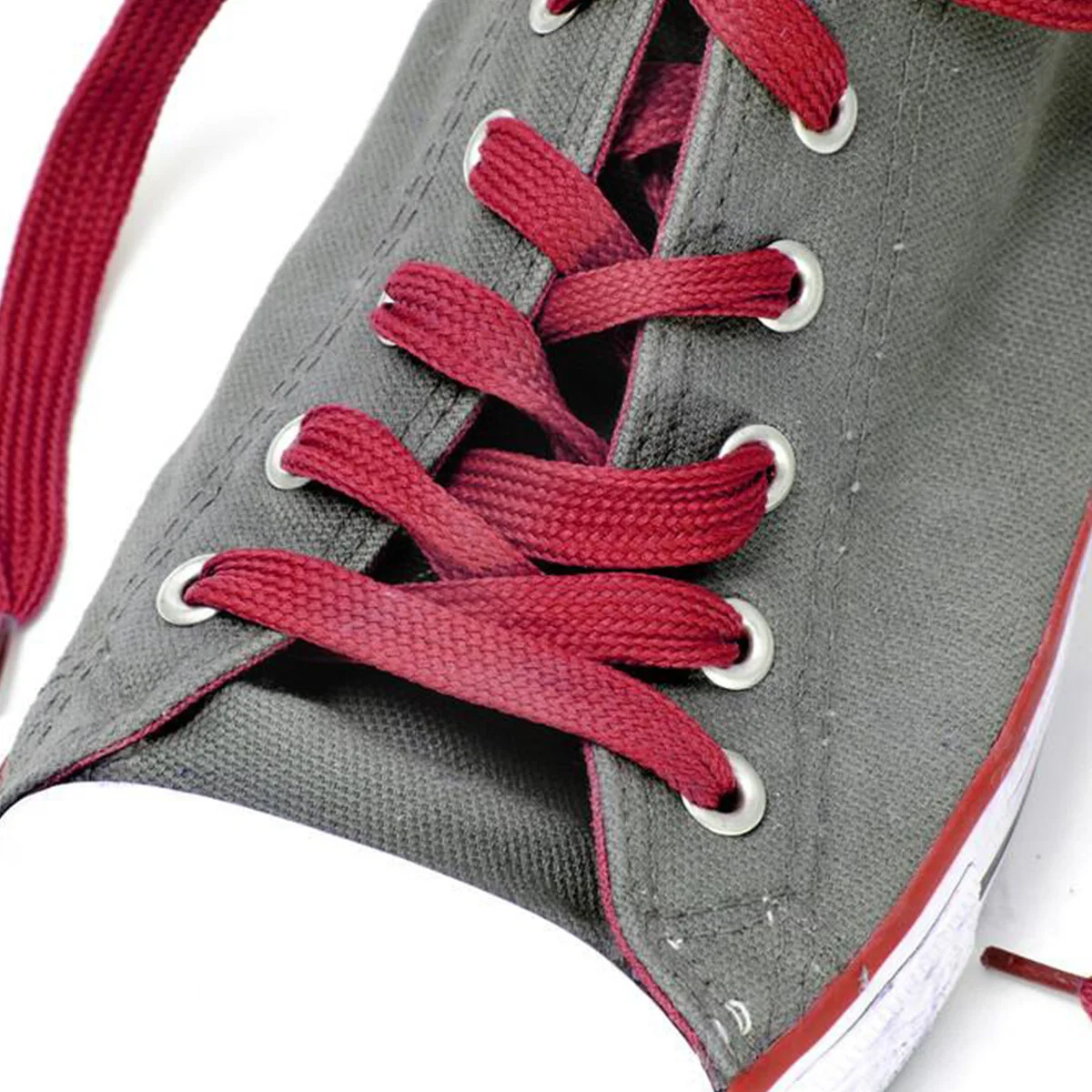 

Shoelaces Laces Shoe Shoelace Tie Sneakers Colored Sneaker Strings Flat Rope Waxed Cotton Kids Casual White Boots Round Rubber