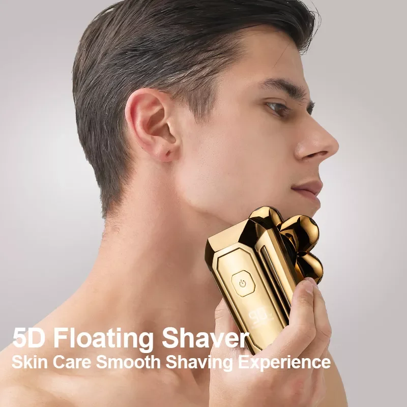 

NEW2023 Shaver For Men Beard Hair Trimmer Rechargeable Bald Head Shaving Machine LCD Display Grooming Kit Wholesale