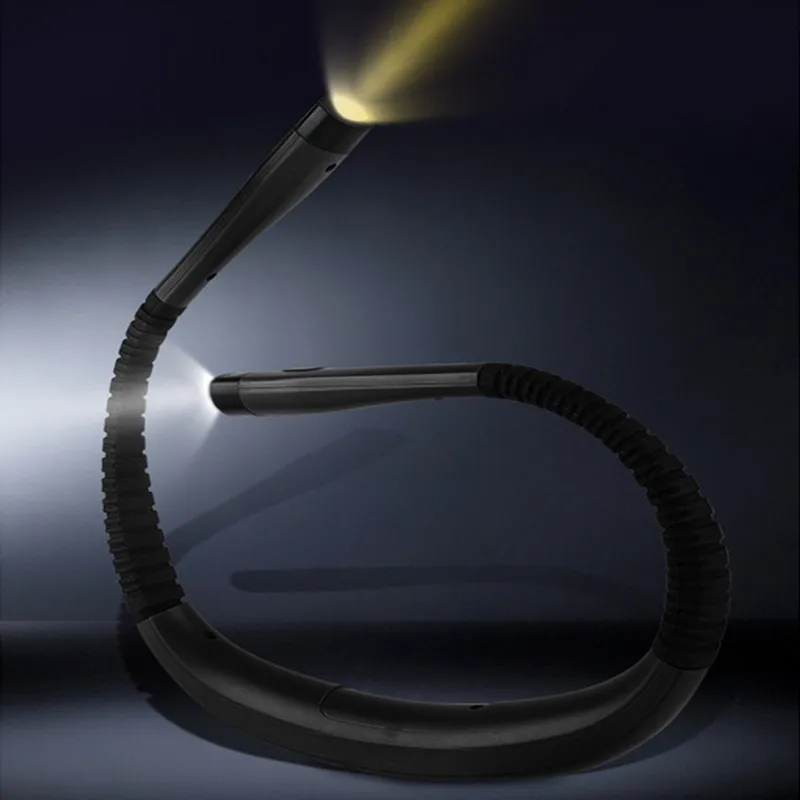 

Светодиодная лампа для чтения на шею, новинка, гибкая лампа для чтения «свободные руки», Портативная USB перезаряжаемая лампа для чтения книг...