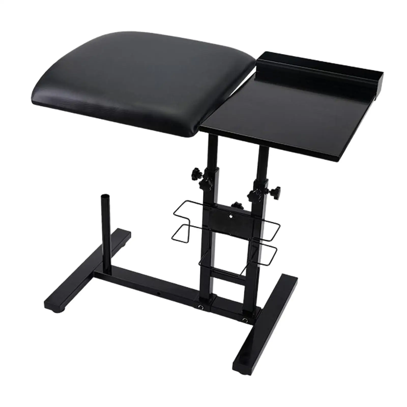 

Armrest Stand Bracket Salon Studio Tool PU Leather Pad Adjustable 55cm to 90cm Professional Rest Stand for Leg Arm