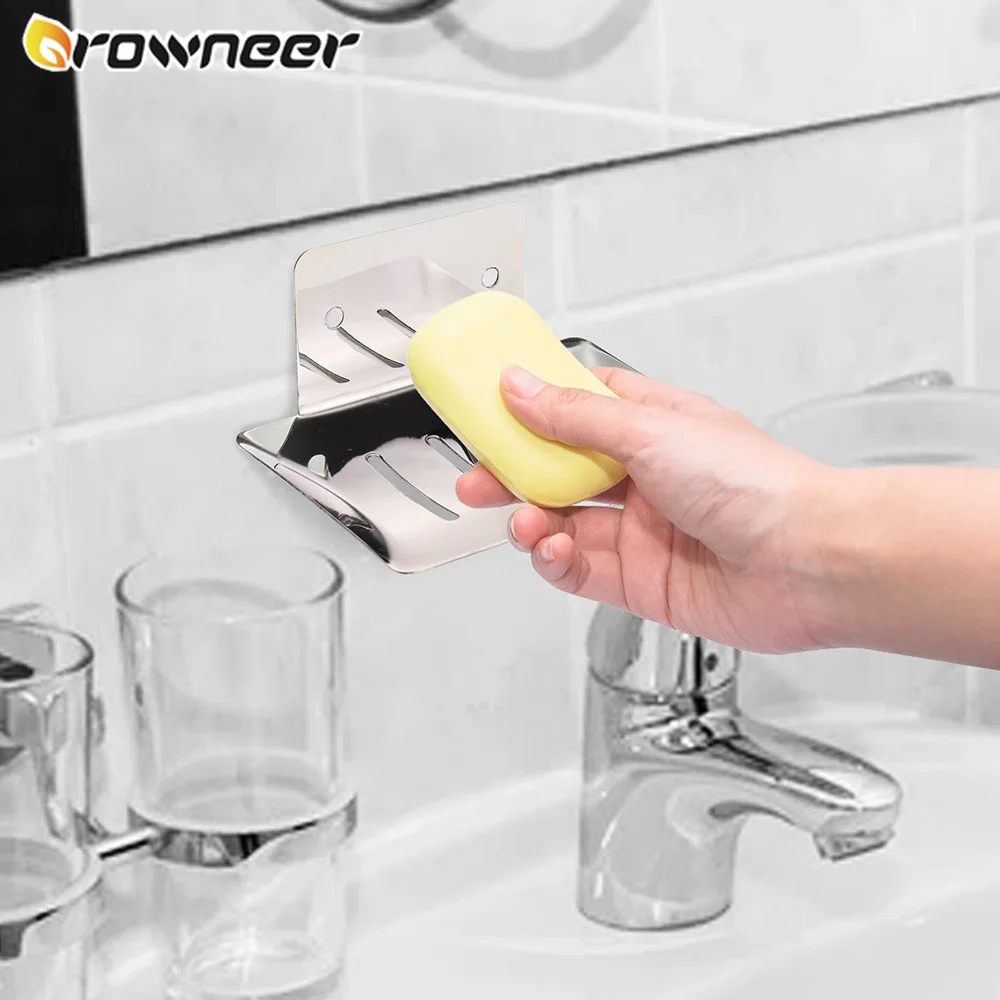 

Soap Holder No drilling Bathroom Soap Dish Soap Container Wall Mounted Soap Rack Toilet Laundry Soap Box Storage Accessories