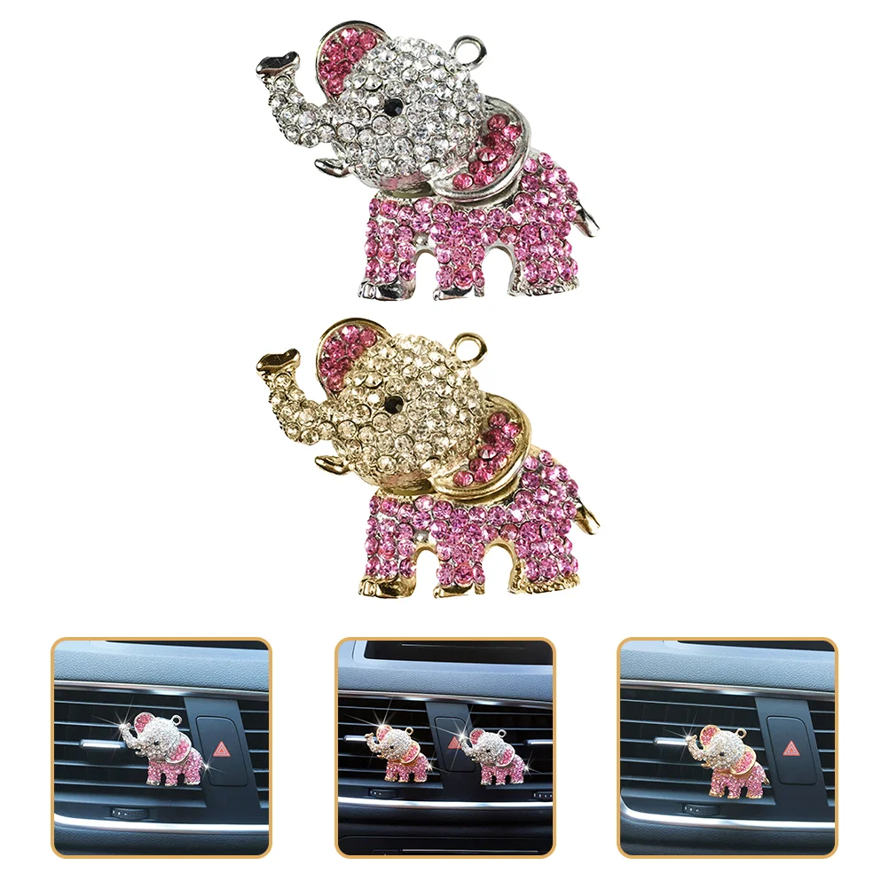

2pcs Car Decoration Charms Air Conditioner Outlet Clip Car Vent Aroma Diffuser Car Logo Car Essential Oil Diffuser