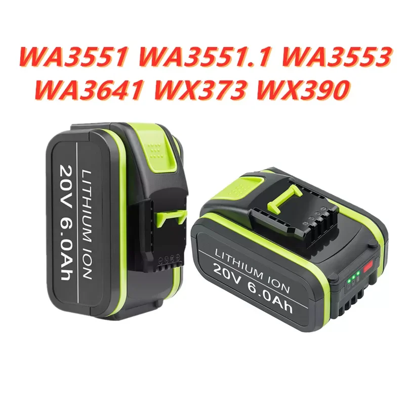 

Nice NEW 20V 9000mAh Lithium Rechargeable Replacement Battery for Worx Power Tools WA3551 WA3553 WX390 WX176 WX178 WX386 WX67