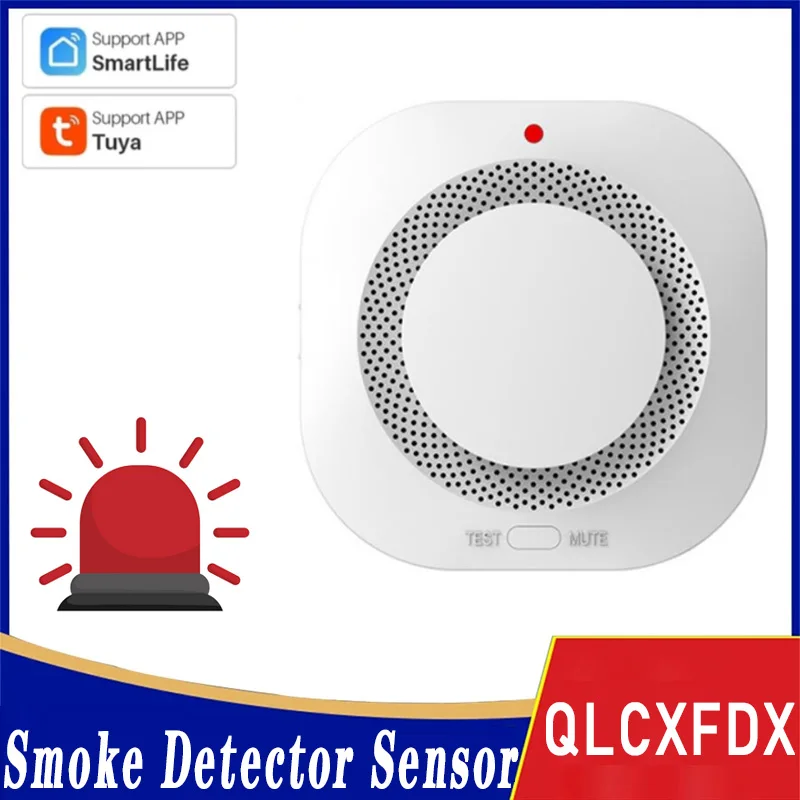 

Tuya Smart WIFI Smoke Alarm Home Fire Smoke Fire Sensor Home Security Alarm Device Mobile Phone Remote Receive Notification