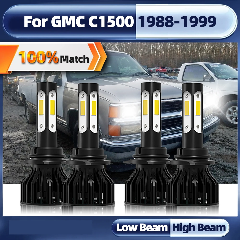 

9005 лм Φ Canbus Автомобильная фара HB3 9006 HB4 6000 автомобильные лампы 1988 K Автомобильная фара для GMC C1500 1995-1996 1997 1998 1999