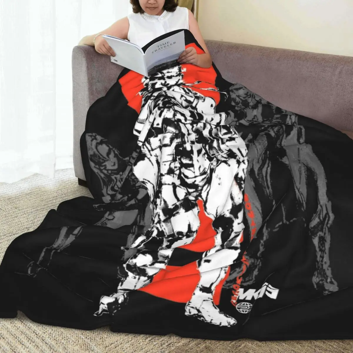 MGS Snake Metal Gear однотонные одеяла флисовые зимние портативные ультра-мягкие пледы