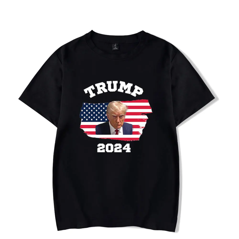 

Trump Mugshot 2024 T-Shirt Short Sleeved Unisex Casual Tee #04