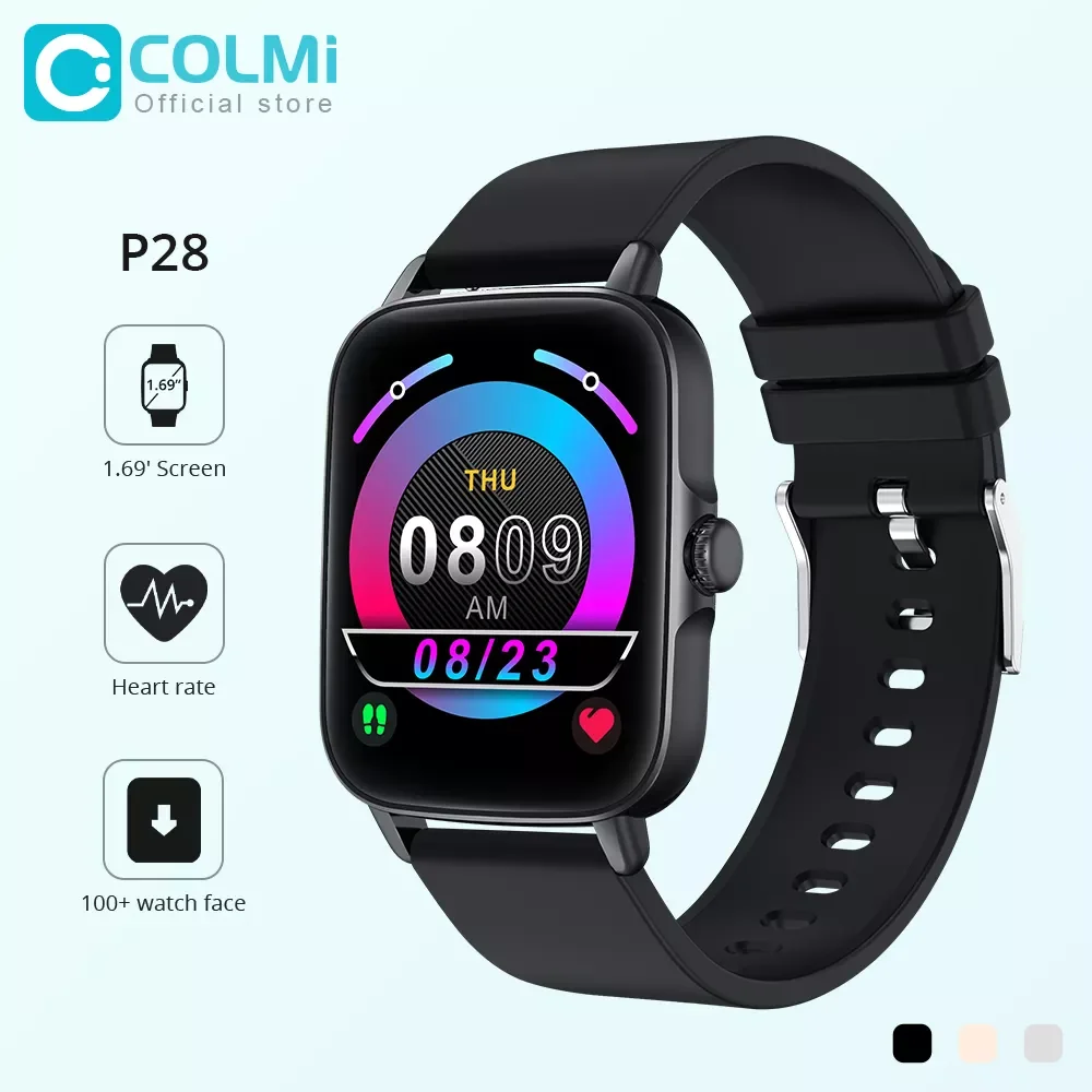 

P28 Smart 1.69' Full Touch Screen Heart Rate IP67 Waterproof Smartwatch Women GTS3 GTS 3 Phone