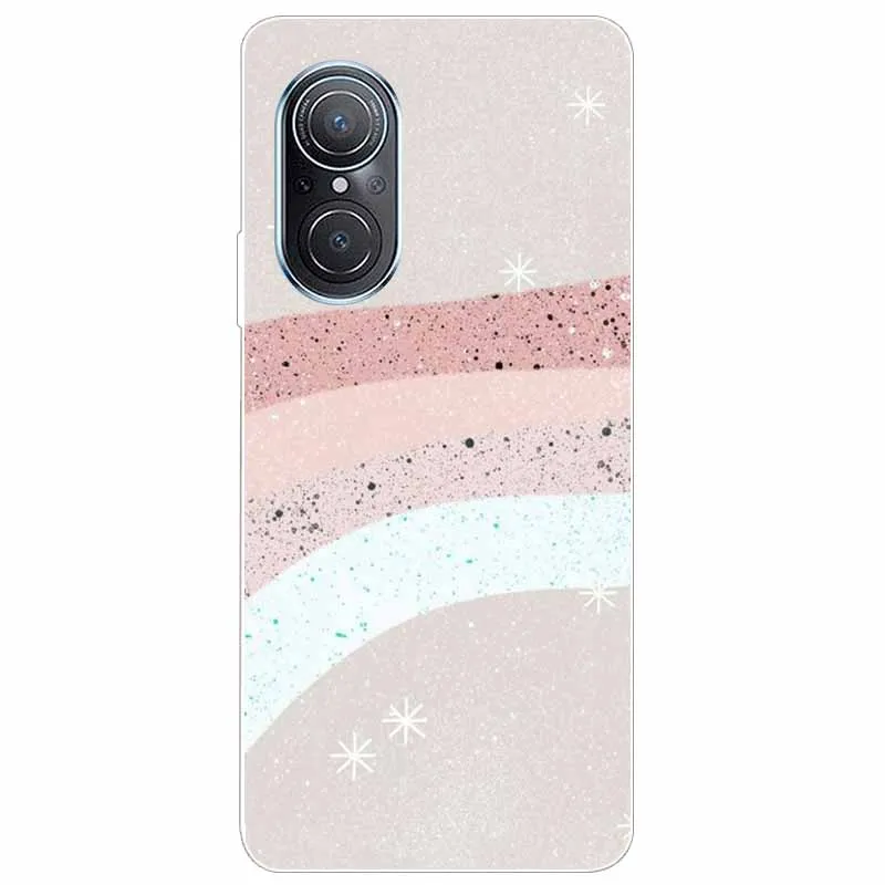 case for huawei nova 9 se cover nova9 marble soft tpu silicone phone covers for huawei nova 9se case clear bumper protective free global shipping