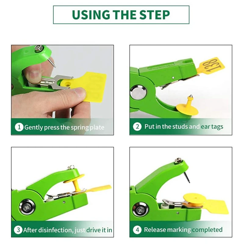 Плоскогубцы для ушных бирок аппликатор маркера овец 001-100 набор идентификации коз