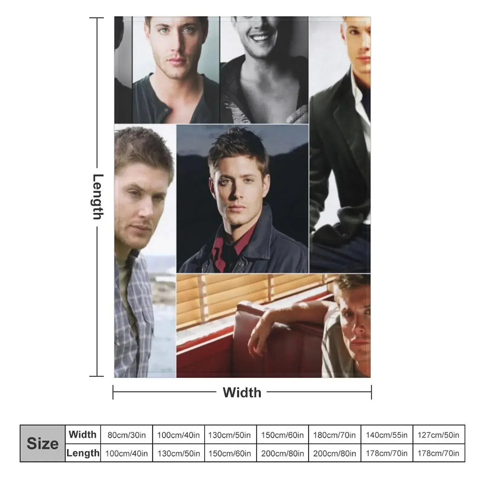 Дженсен Эклз прямоугольное фотоколлаж пледы манга на зиму винтажные теплые