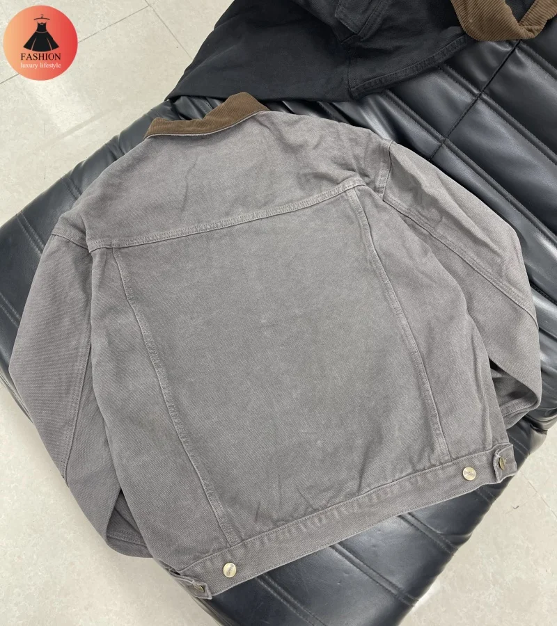 Новая винтажная тяжелая джинсовая куртка с цветными блоками мужская и женская