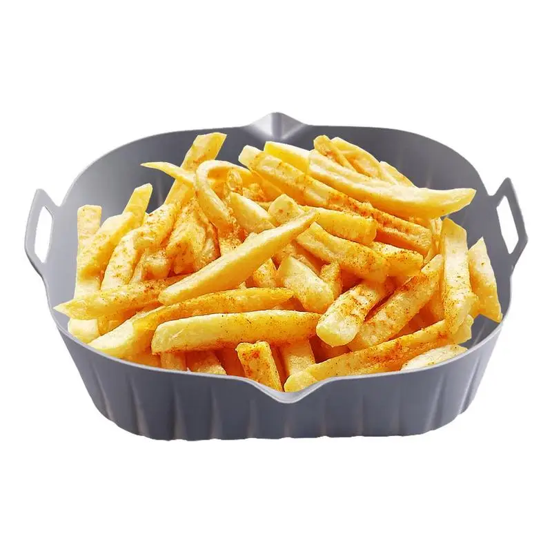 

Силиконовый горшок, силиконовая корзина, поднос для приготовления пищи, безопасные антипригарные силиконовые вкладыши, аксессуары для дух...