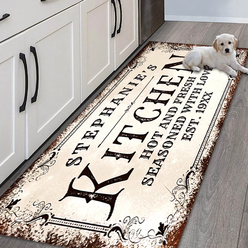 Washable Kitchen Mat Floor Funny Entrance Door Doormat 3D Carpet for Bedroom Bath Rug Bathroom Mats Set Rugs Baths