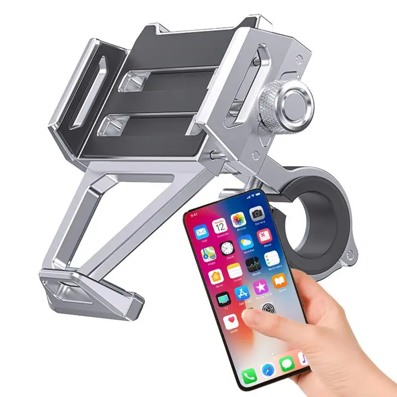 

Мотоциклетное крепление для телефона, держатель для телефона, вращение на 360 градусов, зажим из алюминиевого сплава, регулируемый мобильный мотоцикл, велосипед