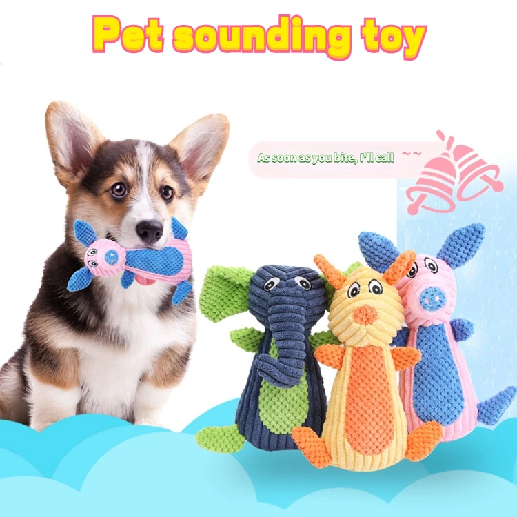 

Pet sounding toy cat dog plush animal modeling toy kitten puppy chewing cleaning oral toys easy to clean pet doll pet supplies