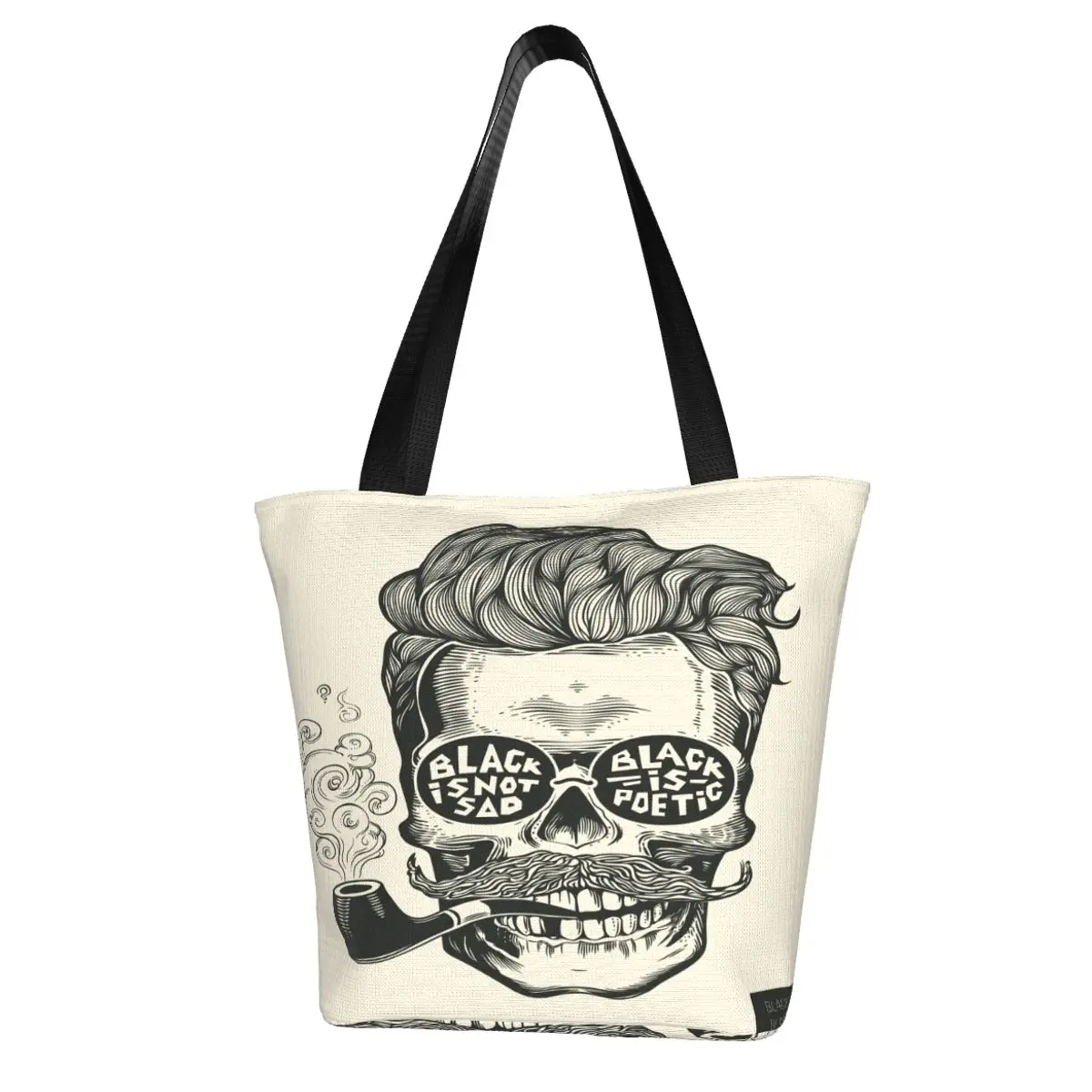 

Винтажный постер для парикмахерской, сумка с черепом для женщин, 2022, сумка через плечо, повседневная женская сумка-тоут