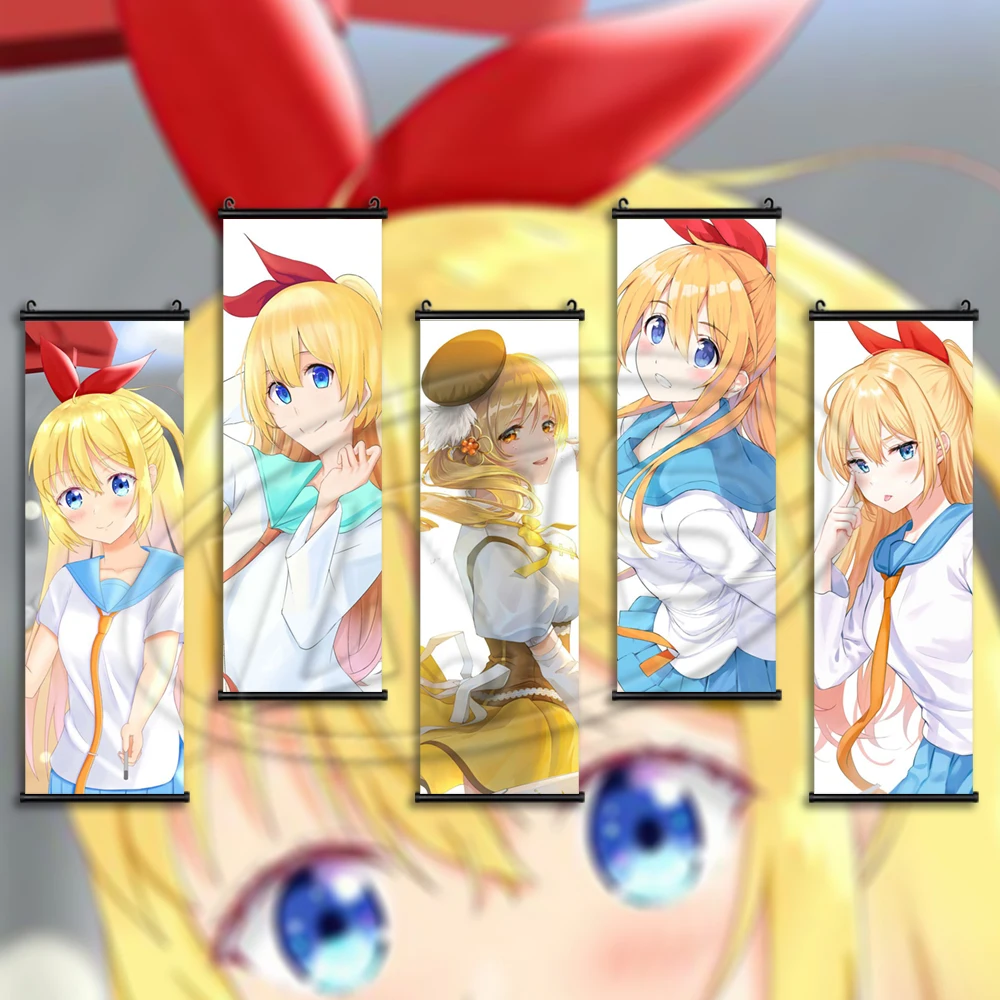 

Плакаты Chitoge Kirisaki, картины на холсте, аниме Модульная картина, Висячие свитки, классические настенные художественные принты, домашние декор...