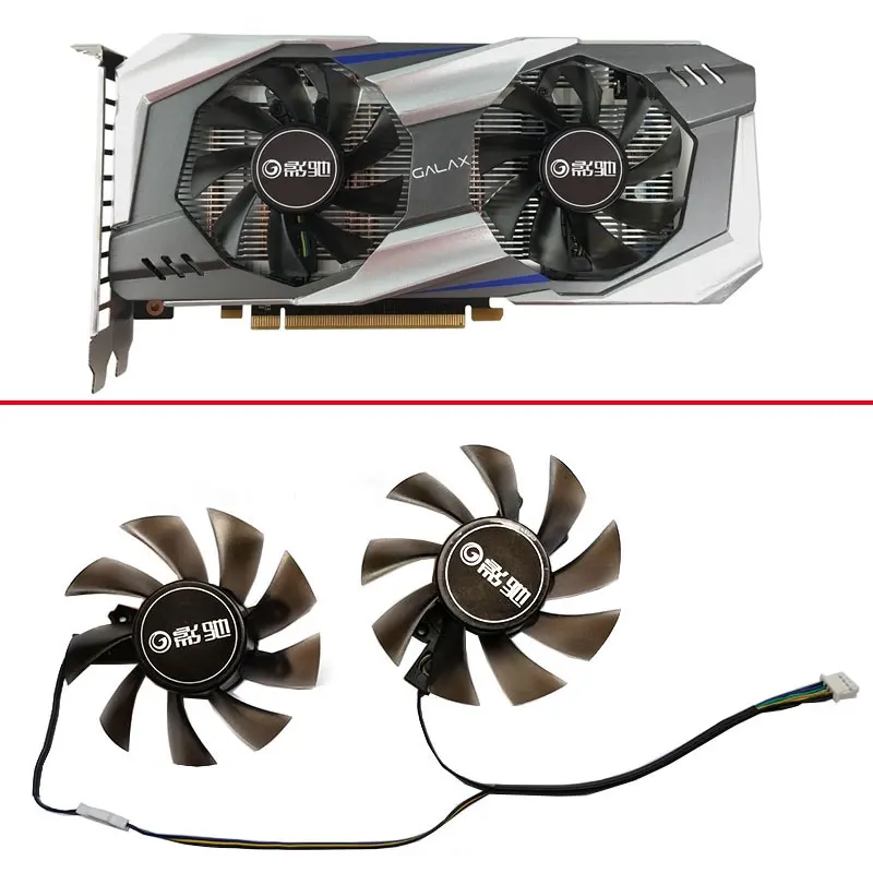 

Новый вентилятор для замены видеокарты 75 мм GA82S2H 4 PIN KFA2 GTX 1060 GPU для GALAXY KFA2 GeForce GTX 1060 OC