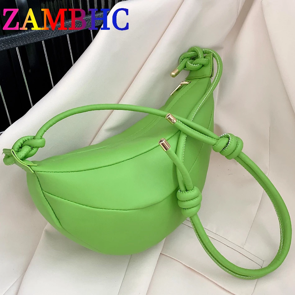 Женская сумка-хобо из мягкой кожи дизайнерская сумка через плечо лето 2022 - купить