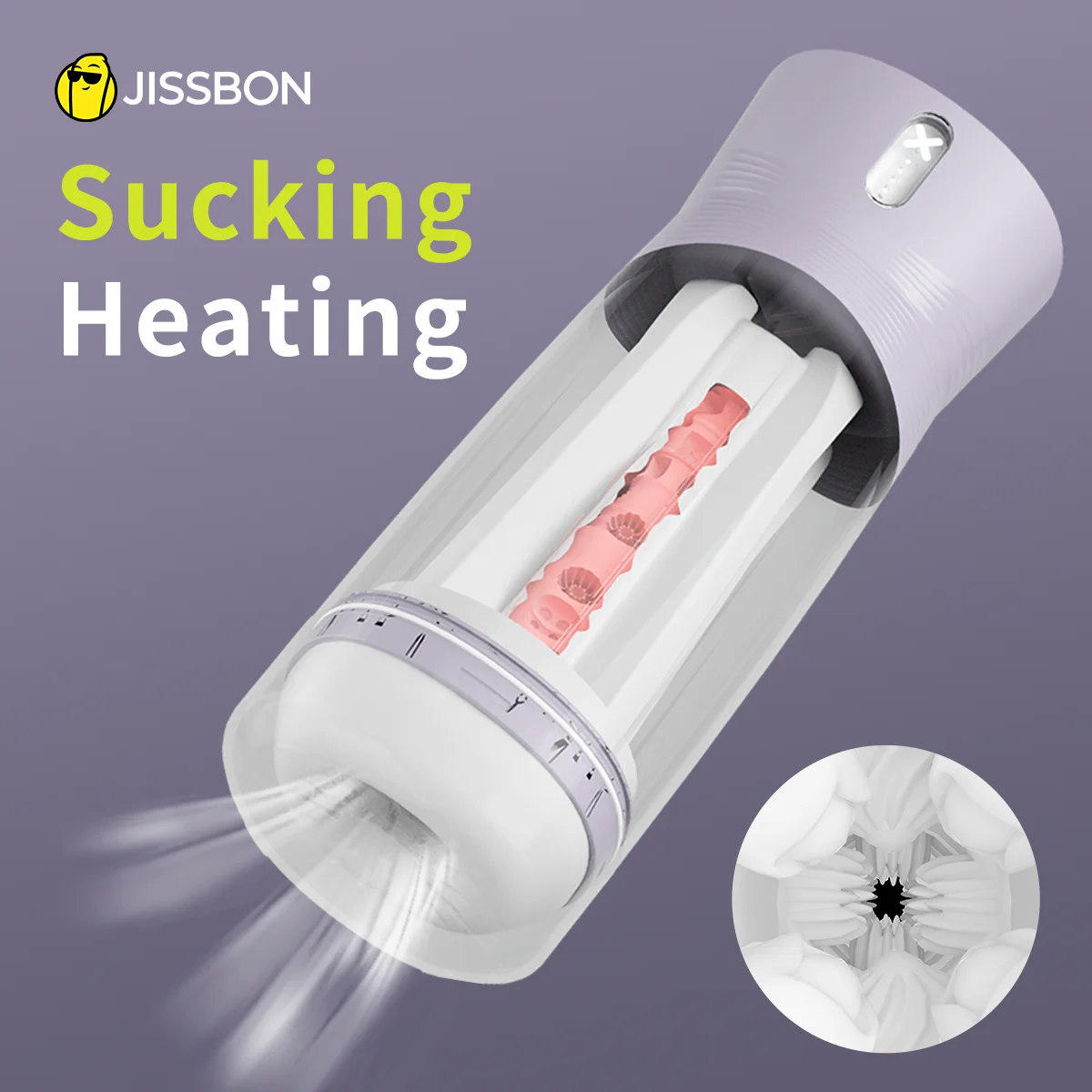 Электронная пневматическая чашка для мастурбации Jissbon