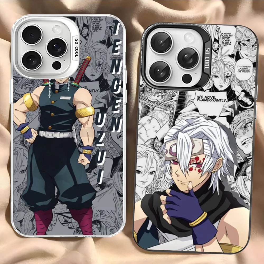 Чехол для телефона Demon Slayer Uzui Tengen iPhone 16 15 14 13 12 11 Pro Max X XR XSMAX матовая противоударная