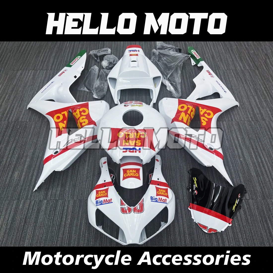 

Suitable For Fireblade CBR1000RR 2006 2007 SC57/06 CBR1000 RR Motorcycle Shell Fairings Spoiler Body ABS Injection Molding