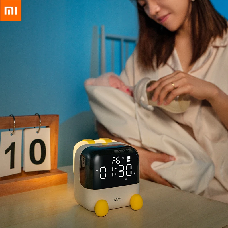 

Xiaomi Youpin Clock light small alarm clock night light applet set button countdown student cute alarm clock
