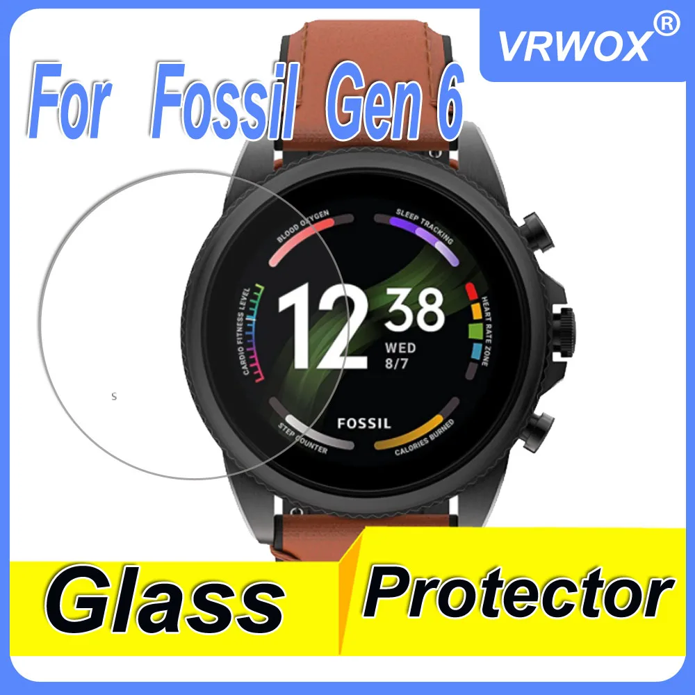 

1/3/5 Pcs Tempered Glass For Fossil Men's Gen 6 FTW4061 FTW4062V FTW4063 FTW4059V Watch Scratch Resistant Screen Protector