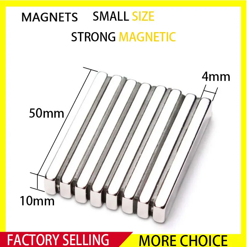 

2~30PCS 50mm x 10mm x 4mm Strong Neodymium Magnet Rare Earth Permanent Powerful NdFeb Magnets 50x10x4mm 50*10*4mm