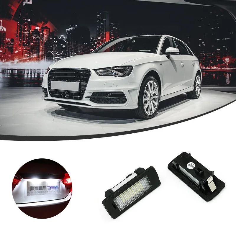 Lámpara LED para matrícula de coche, accesorio para Audi A4 (B8), sedán de 4 puertas/5 puertas Avant S4 (B8) A5 / S5 Q5 TT / TT RS, 2 piezas, 8T0943021