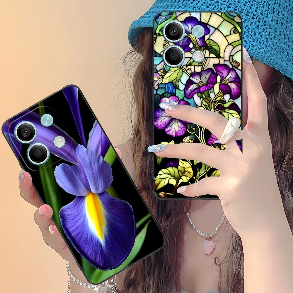 Чехол для мобильного телефона Iris Flower Pretty чехол Xiaomi Redmi Note 13 12 11 10 9 8 7 6 S A Pro Lite Plus