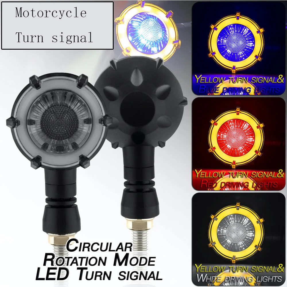 

New 2/4Pcs Motorcycle LED Signal Lights Universal For Most 12 Volt DC System Motorcycle Accessories Bullet Mini Turn Signal Lamp