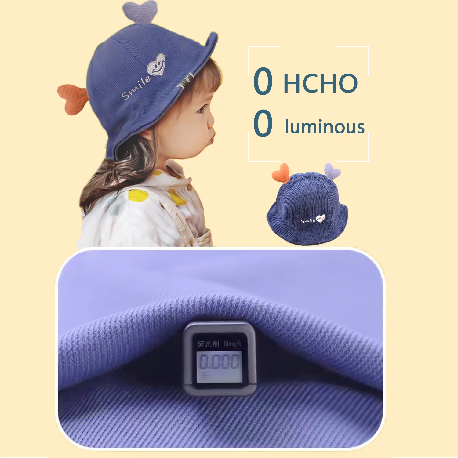 Детская Шляпа От Солнца В Рыбацком Стиле С Сердечком Смайлик Бархатный Материал