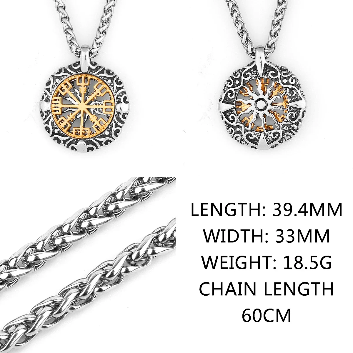 Руна викингов амулет из нержавеющей стали