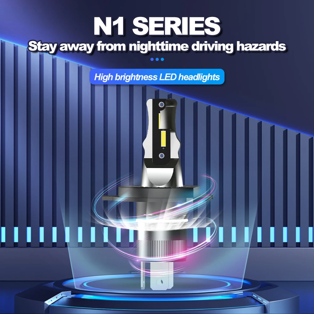 Светодиодная фара для мотоцикла YAMAHA YZF750R 1995 1996 1997 1998 H4 Plug-and-Play 6000K 120 Вт