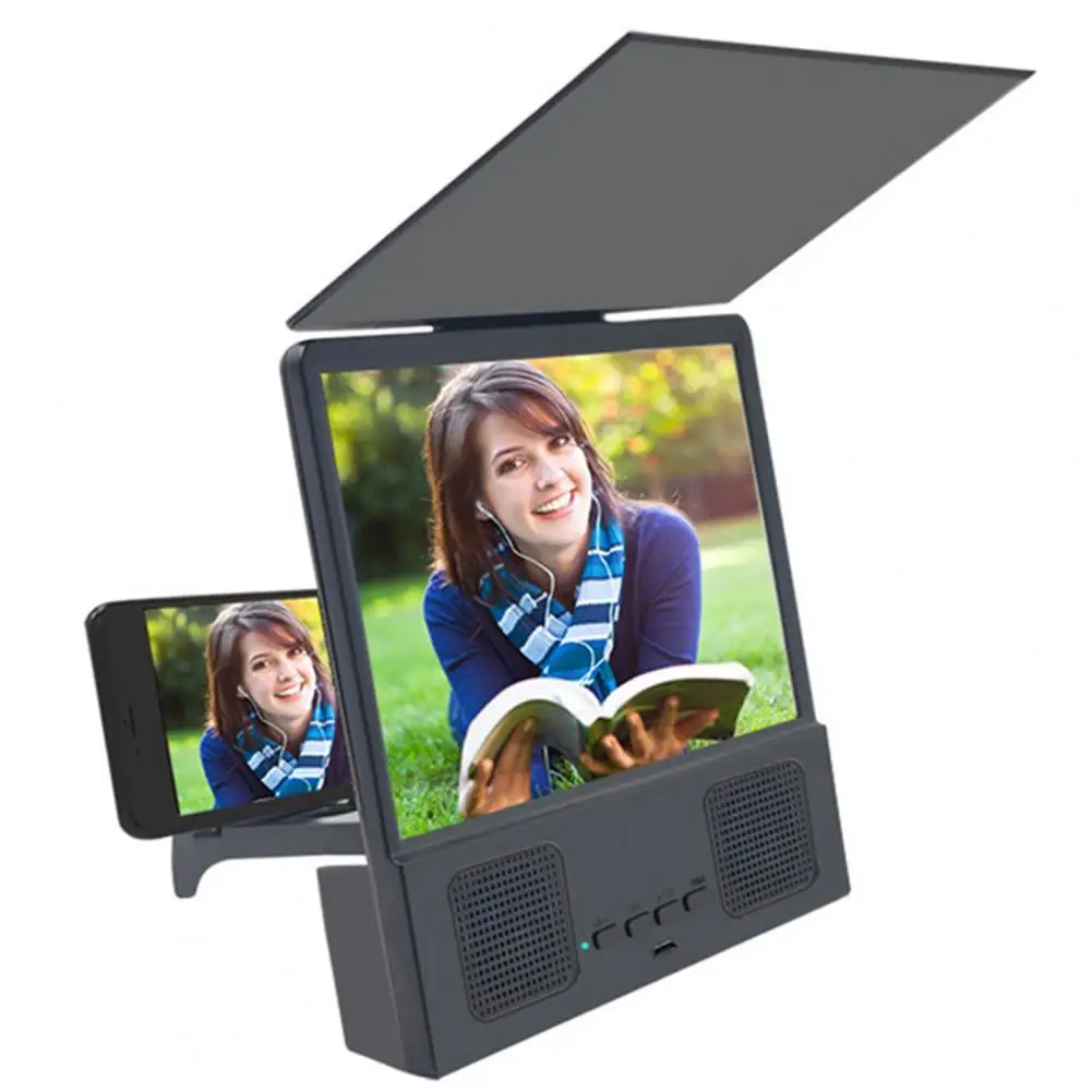 

Light Barrier Energy Saving Clear Image Smartphone Screen Amplifier Bluetooth-compatible Speaker for Home