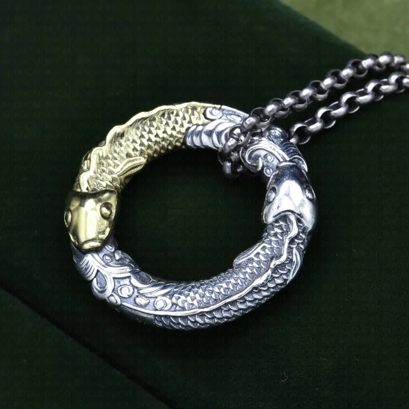 BOCAI S925 Подвески из стерлингового серебра для женщин и мужчин новая мода