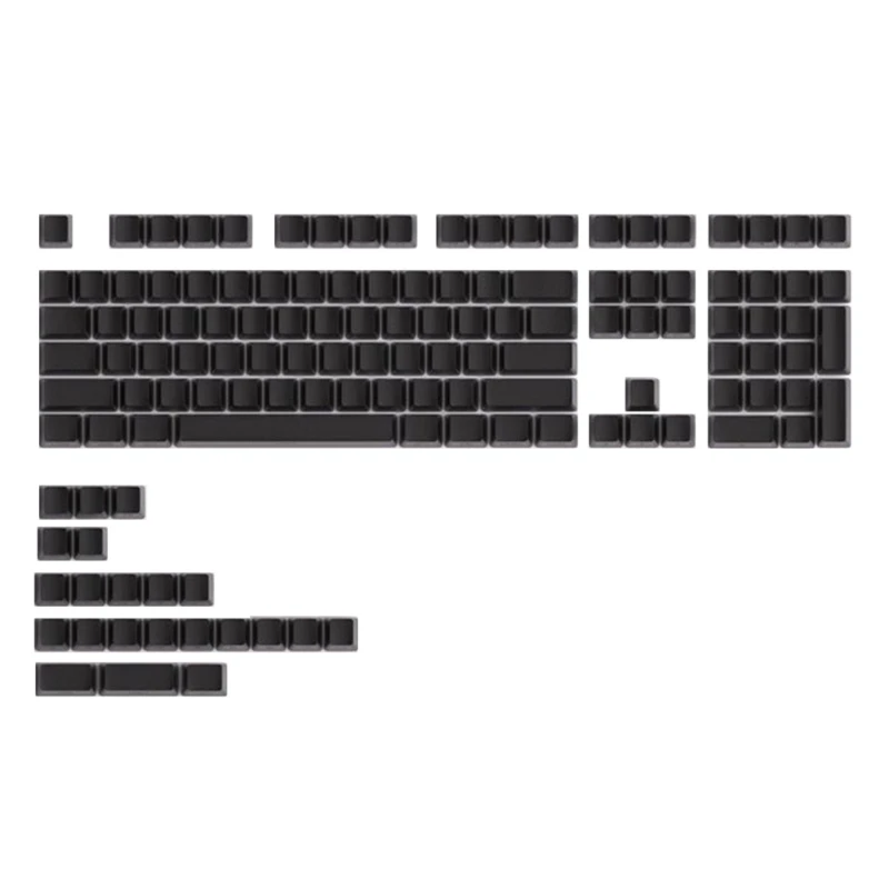 

131 Keys Double Shot Through Keycaps, Keycaps OEM 131 Keys for ANSI US Layout 60% 65% 95% LX9A