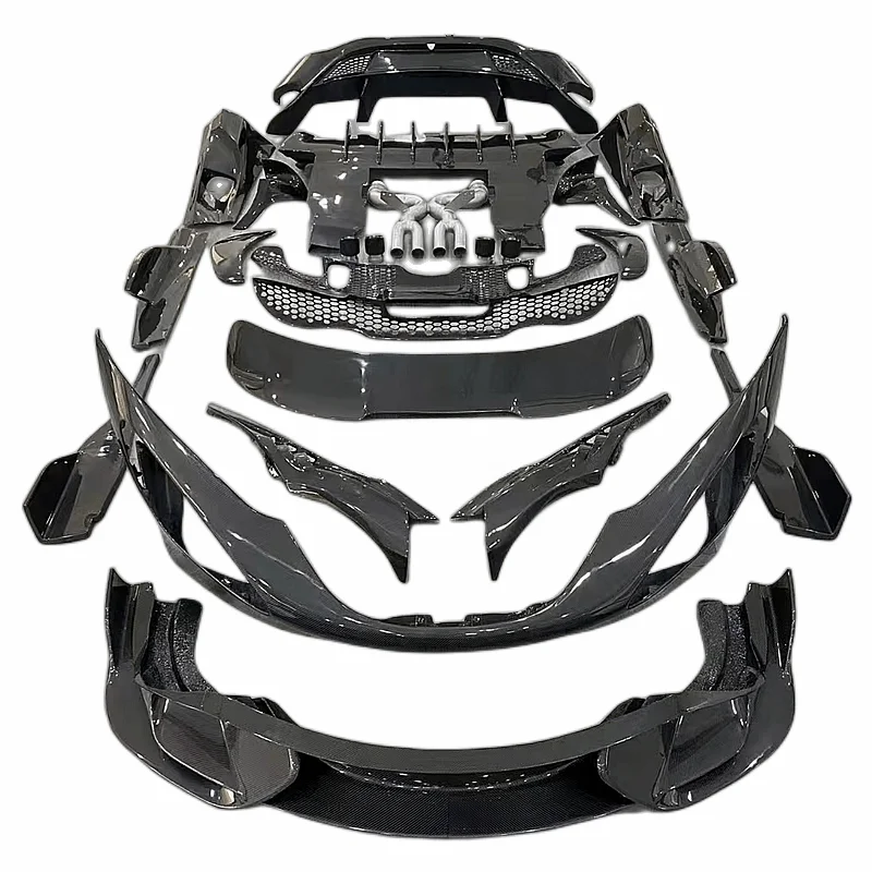 

Carbon fiber body kit Front and rear lip fender spoiler for McLaren 720S retrofit upgrade 765LT surround front and rear bumpers