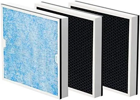 

3 Pack 2-in-1 /HEPA/Activated Carbon Filter Replacement Set for PureAiro HEPA Pro/Max Air Scrubber(Available for 770, 870, 970)