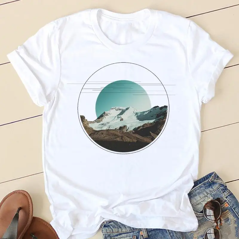 

Clothes T Women Mountain Adventure Travel Short Sleeve Casual Fashion Tshirt Summer Top Female Tee Shirt Lady Graphic T-shirts
