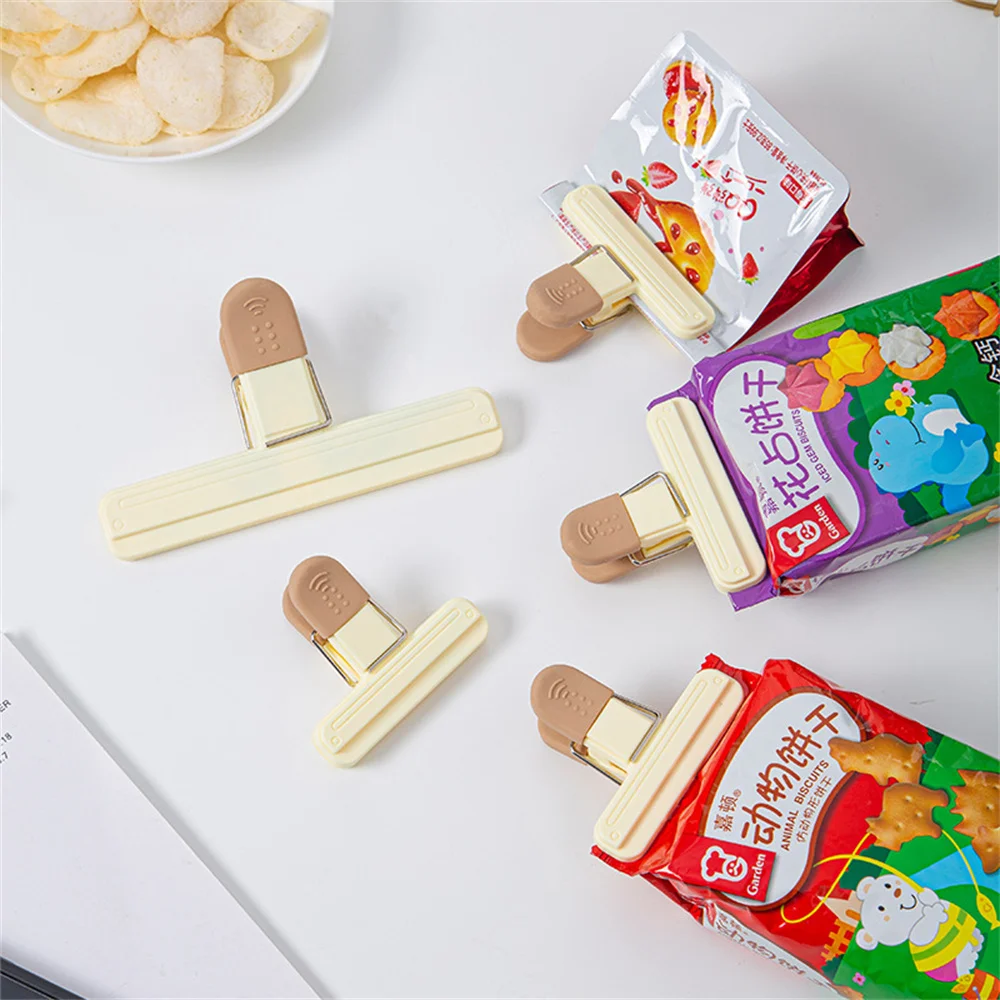 

Groove Bite Tight Sealing Clip Clamping Force Moisture-proof Clip Metal Return Spring Strong Clamping Fresh-keeping Clip