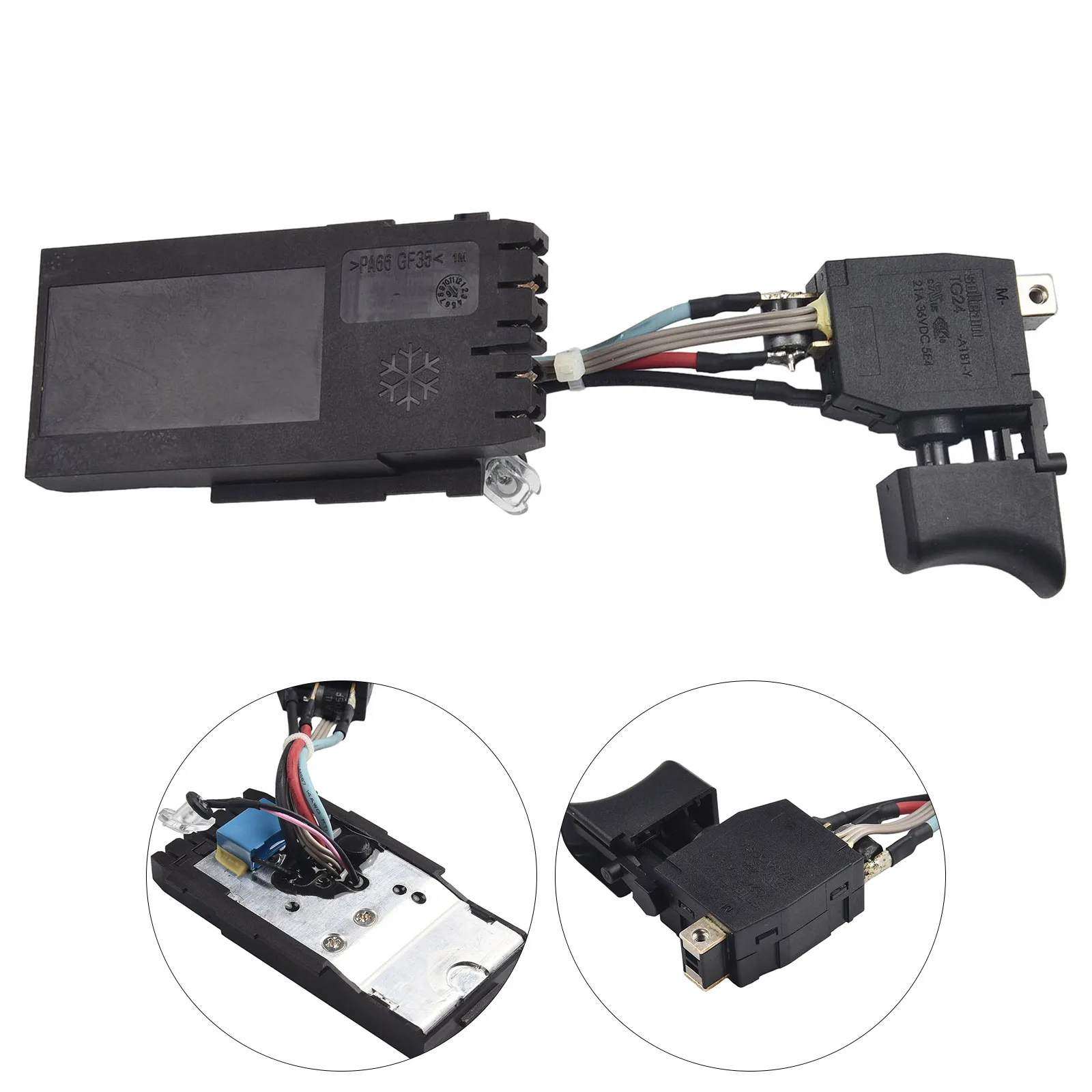 

Convenient Useful Durable Switch DTD152RFE 6507511 DTD152Z DTD152RME Easy installation For Makita 650751-1 Tools