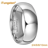 itungsten 2mm 4mm 6mm 8mm 10mm tungsten carbide finger ring men women couple engagement wedding band trendy jewelry confirm fit