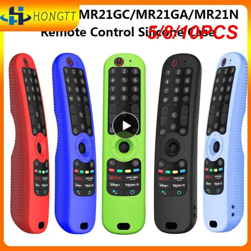 

5/8/10PCS Remote Control Cover Washable Skid-proof Protective Case Shockproof Soft Silicone Case