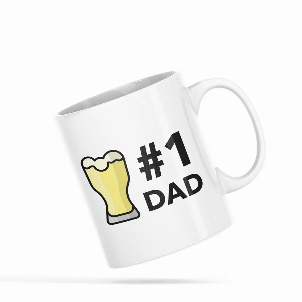 

#1 Dad Beer Coffee Mug