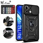 Противоударный армированный Магнитный чехол для Xiaomi Mi 11 Lite 5G 4G Poco X3 Redmi Note 10 10 Pro защитный чехол для объектива камеры