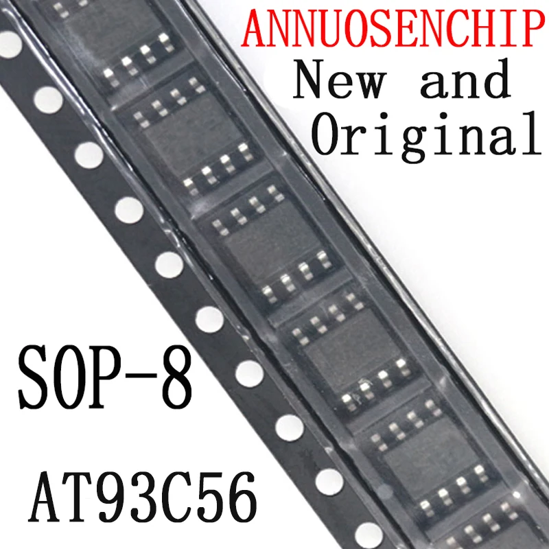 Новые и оригинальные 93C56 SOP8 AT93C56A SOP-8 EEPROM (256x8)/(128x16) 2K AT93C56 10 шт. | Электронные